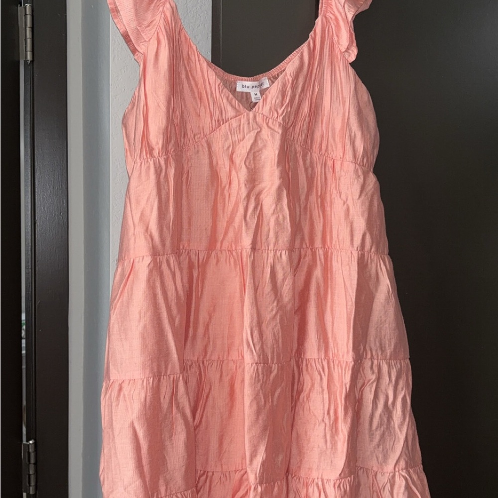 Blu Pepper Coral Textured Dress